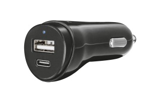 Obrzok nabjeka TRUST Fast Dual Car Charger USB - 21588