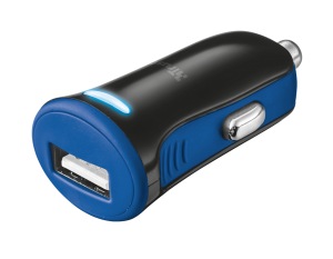 Obrzok nabjeka TRUST 5W Car Charger - blue - 20739