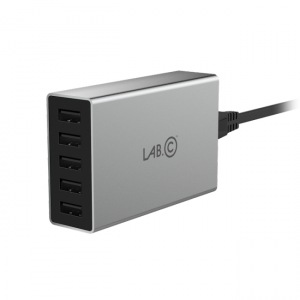 Obrzok Lab.C X5 5Port USB Wall Charger - ed - LABC-587-GR_KR