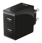 Obrzok produktu nabjeka TRUST Fast Dual Wall Charger,  USB,  2x12W