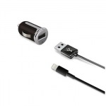 Obrzok produktu Celly set autonab. s USB a Lightning 2, 4 A,  ern