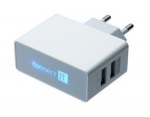 Obrázok produktu POWER CHARGER 2x USB porty 2.1 A / 1 A, biely