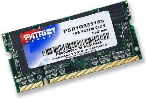 Obrzok Patriot, 333Mhz, 1GB, SO-DIMM DDR ram  - PSD1G33316S