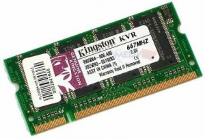Obrázok Kingston, 800Mhz, 1GB, SO-DIMM DDR2 ram - KVR800D2S6/1G