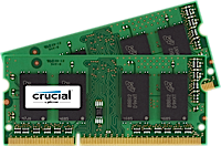 Obrzok SO-DIMM kit 8GB DDR3L - 1600 MHz Crucial CL11 SR 1.35V  - CT2KIT51264BF160BJ