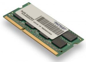 Obrzok SO-DIMM 2GB DDR3-1333MHz PATRIOT CL9 DR - PSD32G13332S
