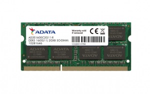 Obrzok SO-DIMM 4GB DDR3 1600MHz CL11 ADATA SRx16 - AD3S1600W4G11-R
