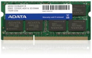 Obrzok ADATA, 1333Mhz, 2x8GB, SO-DIMM DDR3 ram - AD3S1333W8G9-2