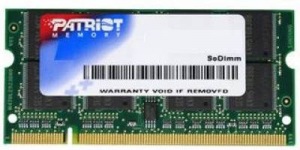 Obrzok Patriot, 1333Mhz, 2GB, SO-DIMM DDR3 ram - PSD32G13332S