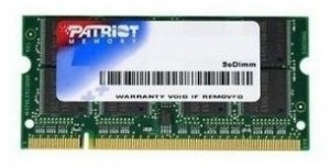 Obrzok Patriot, 1333Mhz, 2GB, SO-DIMM DDR3 ram - PSD32G133381S