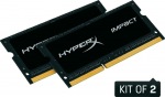Kingston HyperX Impact Black, 1600Mhz, 2x8GB, SO-DIMM DDR3 ram | pre špičkové herné Intel notebooky Obrázok produktu Kingston HyperX Impact Black, 1600Mhz, 2x8GB, SO-DIMM DDR3 ram