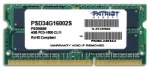 Obrázok produktu Patriot SO-DIMM 4GB DDR3, 1600MHz CL11 