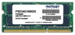 Obrzok produktu Patriot SO-DIMM 4GB DDR3, 1600MHz CL11 