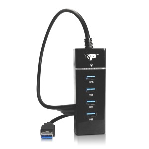 Obrzok Patriot 4 port Hub (LED indikator) USB 3.0 - PCUSB34