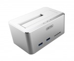 Obrzok produktu Unitek Y-1092 dokovacia stanica HDD SATA - USB 3.0 + SD / microSD,  UASP,  hlinkov