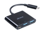 Obrzok produktu AKASA - power adaptr USB typ C s USB 3.0