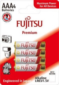 Obrzok Fujitsu Premium Power alkalick batria LR03  - FU-LR03PP-4B