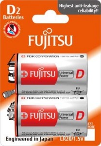 Obrzok Fujitsu Universal Power alkalick batria LR20  - FU-LR20UP-2B