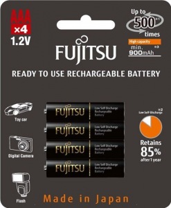 Obrzok Fujitsu Black prednabit batrie R03  - FU-4UTHCEU-4B