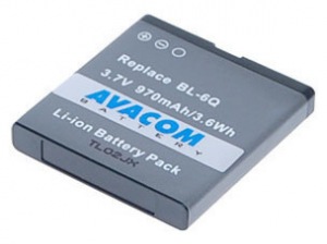 Obrzok Baterie AVACOM GSNO-BL6Q-S970 do mobilu Nokia 6700 Classic Li-Ion 970mAh (nhrad - GSNO-BL6Q-S970