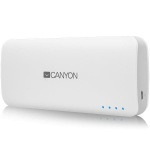 Obrzok produktu Canyon CNE-CPB100W extern batria s nabjakou 10.000 mAh,  dual USB 5V / 1A / 2A,  pre s