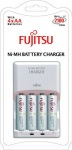 Obrzok produktu Fujitsu nabjaka + 4x prednabit batrie R06 / AA,  2100 cyklov,  blister 