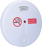 Obrzok produktu Solight detektor cigaretovho dymu + alarm,  85dB,  biely + 9v batria