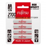 Obrzok produktu Fujitsu nabjacie NiMH batrie 2700 R06  /  AA,  2700mAh,  blister 4ks