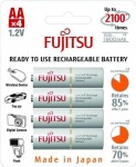 Obrzok produktu Fujitsu prednabit batrie R06 / AA,  2100 nabjacch cyklov,  blister 4ks 