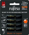 Obrzok produktu Fujitsu prednabit batrie BLACK R06 / AA,  blister 4ks