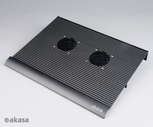 Obrzok AKASA - 17" klasik - NB podloka - 2 x 7 cm fan - AK-NBC-02B