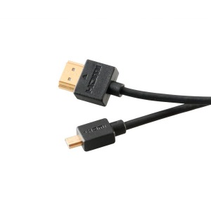 Obrzok AKASA - HDMI na mikro HDMI kabel - proslim - 2 m - AK-CBHD14-20BK