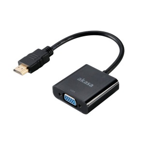 Obrzok AKASA - HDMI na VGA pevodnk - AK-CBHD15-20BK