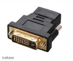 Obrzok AKASA - DVI-D na HDMI adaptr - AK-CBHD03-BK