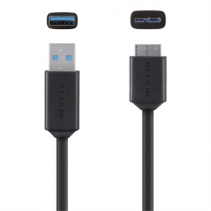 Obrzok BELKIN kabel Micro-B to USB 3.0 - F3U166BT03-BLK