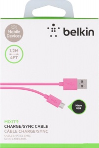 Obrzok BELKIN MixIt microUSB kabel_tablet - F2CU012bt2M-PNK