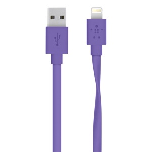 Obrzok BELKIN MixIt Flat Lightning kabel - F8J148bt04-PUR