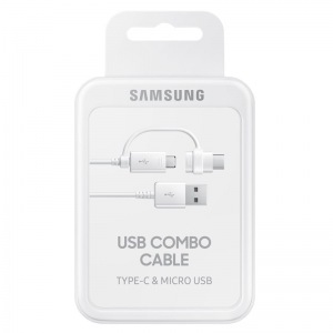 Obrzok Samsung Kabel micro USB - USB typ C White - EP-DG930DWEGWW