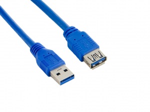 Obrzok tovaru 4World Kabel USB 3.0 AM-AF 2.0m Blue - 08956