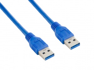 Obrzok tovaru 4World Kabel USB 3.0 AM-AM 0.5m Blue - 08936