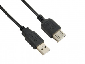 Obrzok tovaru 4World Kabel USB 2.0 AM-AF 3.0m Black - 04681