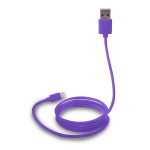 Obrzok produktu Canyon CNS-MFICAB01PU,  1m kbel Lightning / USB,  MFI schvlen Apple,  fialov
