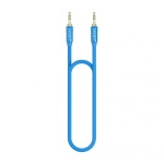 Obrzok produktu Cygnett,  AUX 1m stereo audio kbel 2x3, 5 mm konektor,  opleten nylonom,  modr