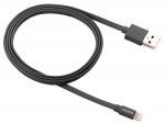 Obrzok produktu Canyon CNS-MFIC2DG,  1m ploch kbel Lightning / USB,  MFI schvlen Apple,  tmavo-ed