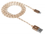 Obrzok produktu Canyon CNE-CFI3GO,  1m kbel Lightning / USB,  bez Apple certifikcie MFi,  opleten,  zla