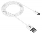 Canyon CNE-USBC1W, 1m kábel USB-C / USB 2.0, biely | Obrázok produktu Canyon CNE-USBC1W, 1m kábel USB-C / USB 2.0, biely