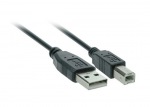 Obrzok produktu Solight USB kbel,  USB 2.0 A konektor - USB 2.0 B konektor,  2m,  blister