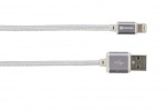 Obrzok produktu SKROSS USB kbel Steel Line Charge n Sync,  dka 1m,  Apple Lightning,  opleten kbel
