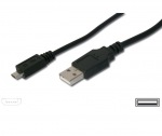 Obrzok produktu Kabel micro USB 2.0,  A-B 0, 75m, pro rychl nabjen