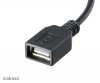 AKASA - USB kabel OTG - mikro USBna USB - 15 cm - AK-CBUB25-15BK | obrzok .2